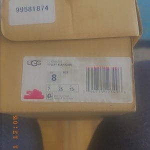 Toddler furry ugh sandals